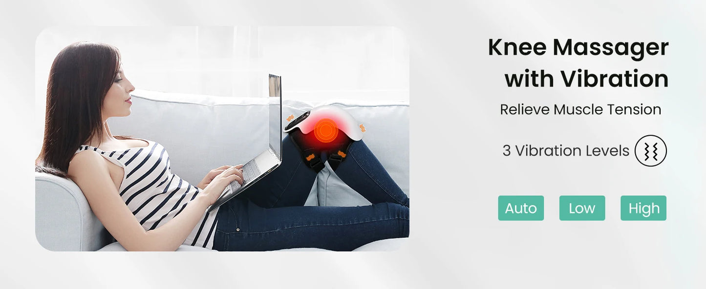TheraKnee | Smart Knee Massager with Red Light Therapy, Heat & Vibration for Joint Pain Relief