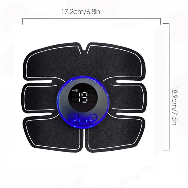 Portable ABS Muscle Stimulator for Home Fitness | USB Rechargeable Abdominal & Arm Toner