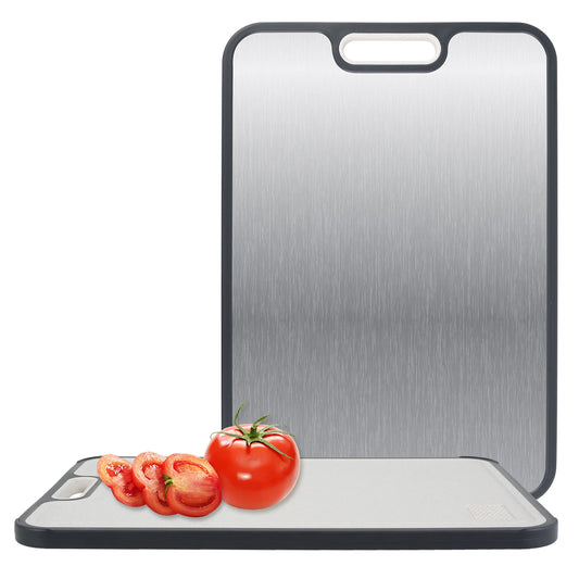 Dual-Surface Cutting Board (Steel & PP)