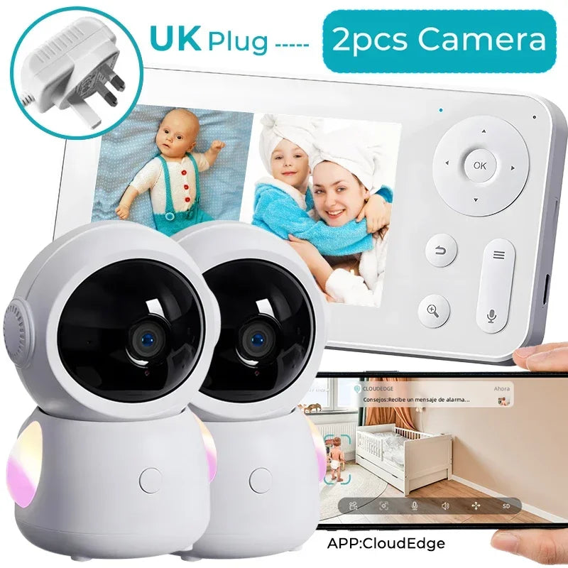 Smart Auto-Track 3MP Baby Monitor (Dual Camera)