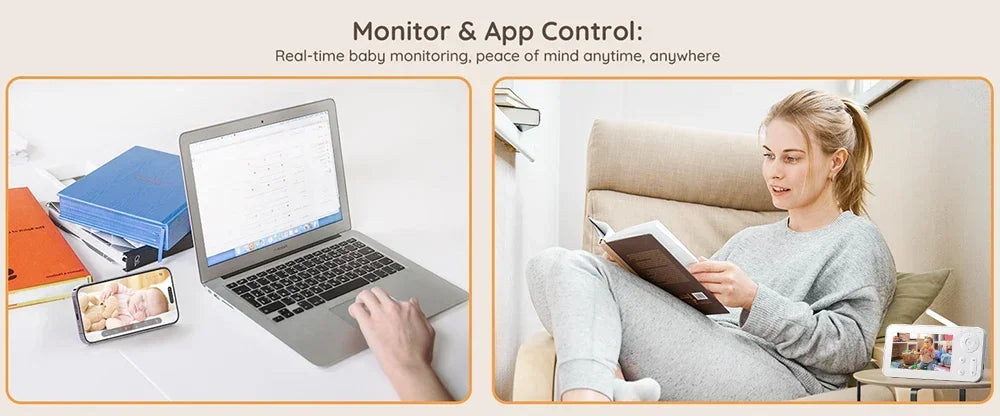 Smart Auto-Track 3MP Baby Monitor (Dual Camera)