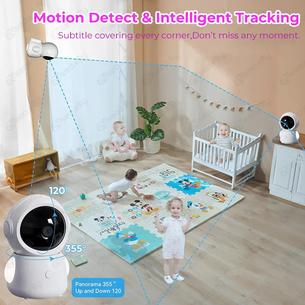 Smart Auto-Track 3MP Baby Monitor (Dual Camera)