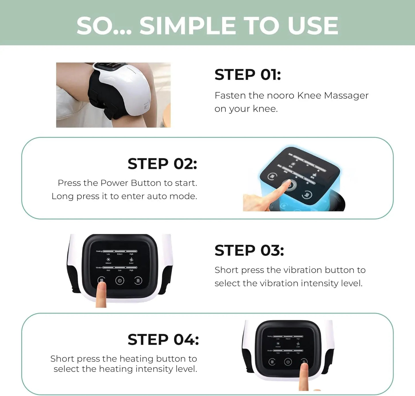 TheraKnee | Smart Knee Massager with Red Light Therapy, Heat & Vibration for Joint Pain Relief