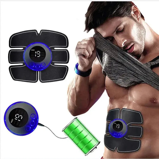 Portable ABS Muscle Stimulator for Home Fitness | USB Rechargeable Abdominal & Arm Toner