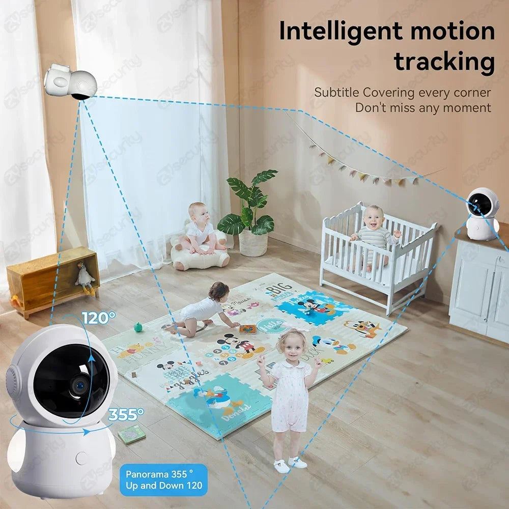 Smart Auto-Track 3MP Baby Monitor (Dual Camera)