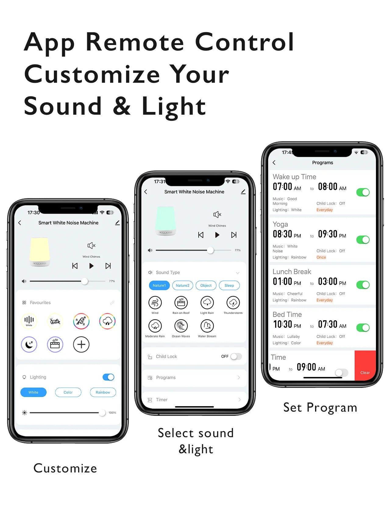 Momcozy Smart Sound Sleep Machine with Night Light