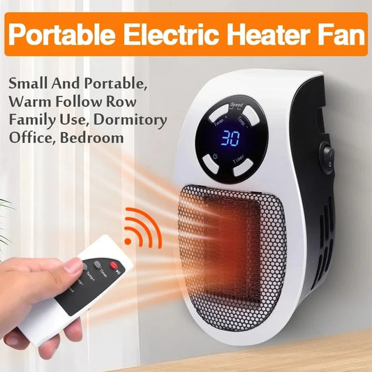 🔥 The Instant Warmth Hero: Personal Plug-in Heater with Remote