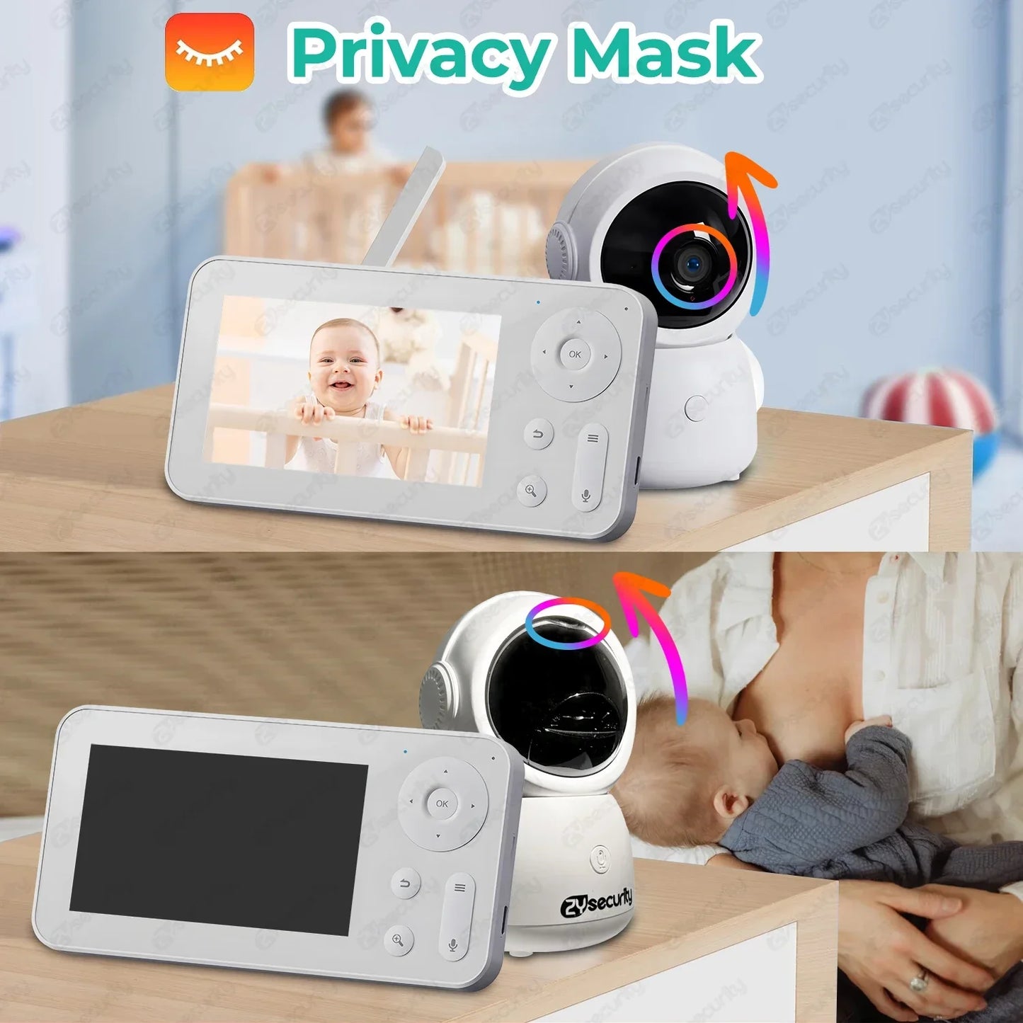 Smart Auto-Track 3MP Baby Monitor (Dual Camera)