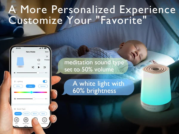Momcozy Smart Sound Sleep Machine with Night Light