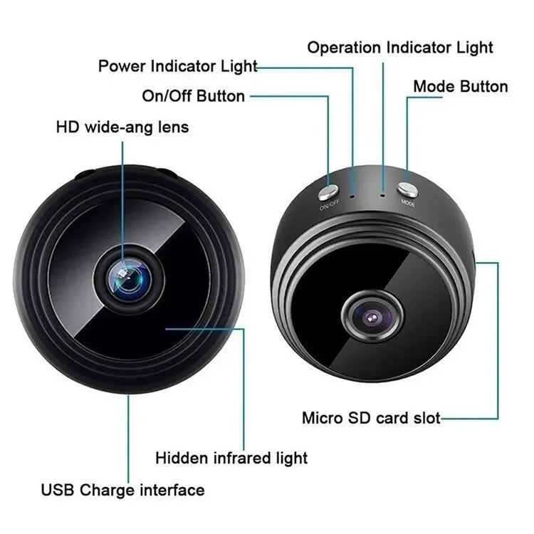 A9 Mini HD WiFi Security Camera
