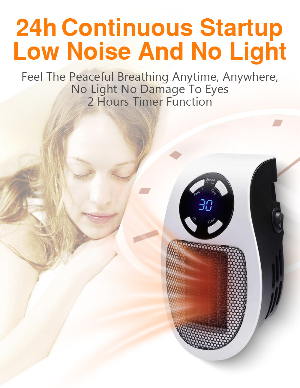 🔥 The Instant Warmth Hero: Personal Plug-in Heater with Remote