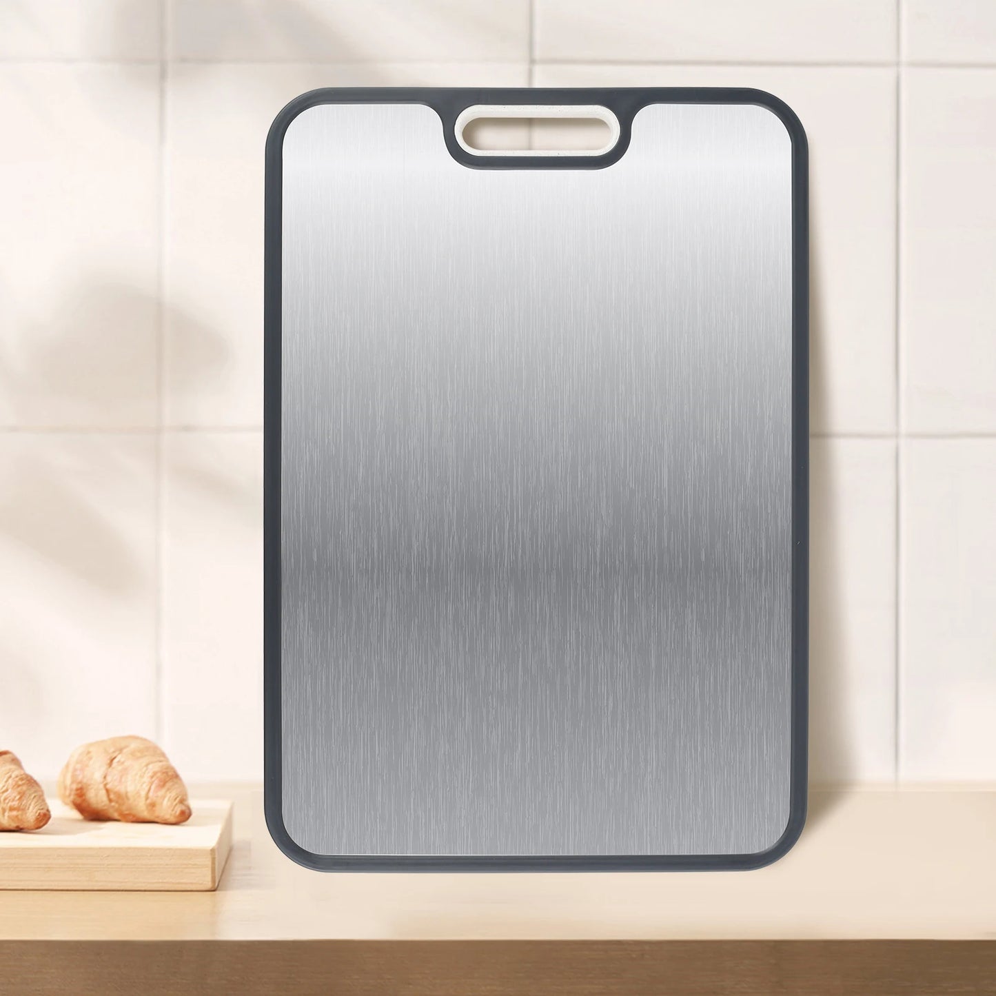 Dual-Surface Cutting Board (Steel & PP)