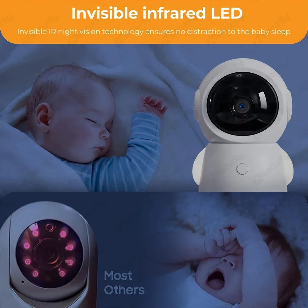 Smart Auto-Track 3MP Baby Monitor (Dual Camera)