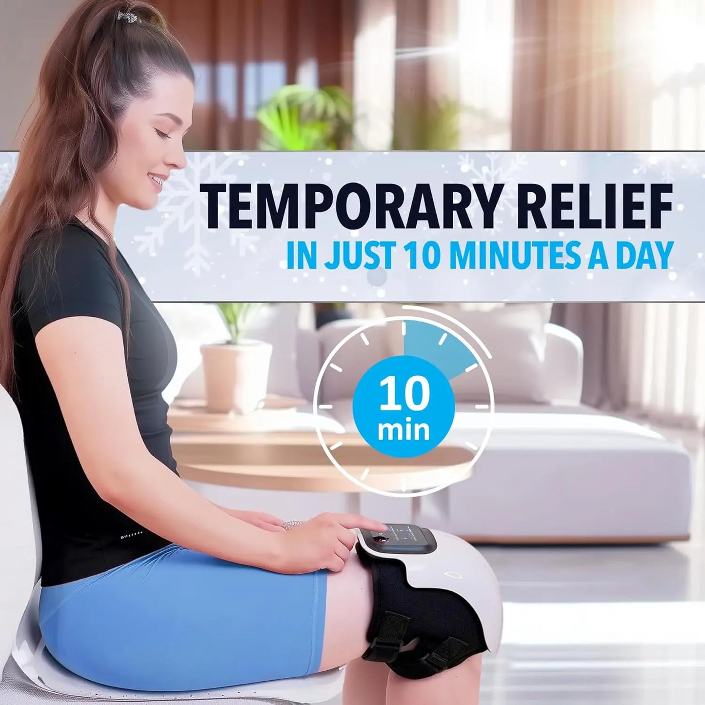 TheraKnee | Smart Knee Massager with Red Light Therapy, Heat & Vibration for Joint Pain Relief