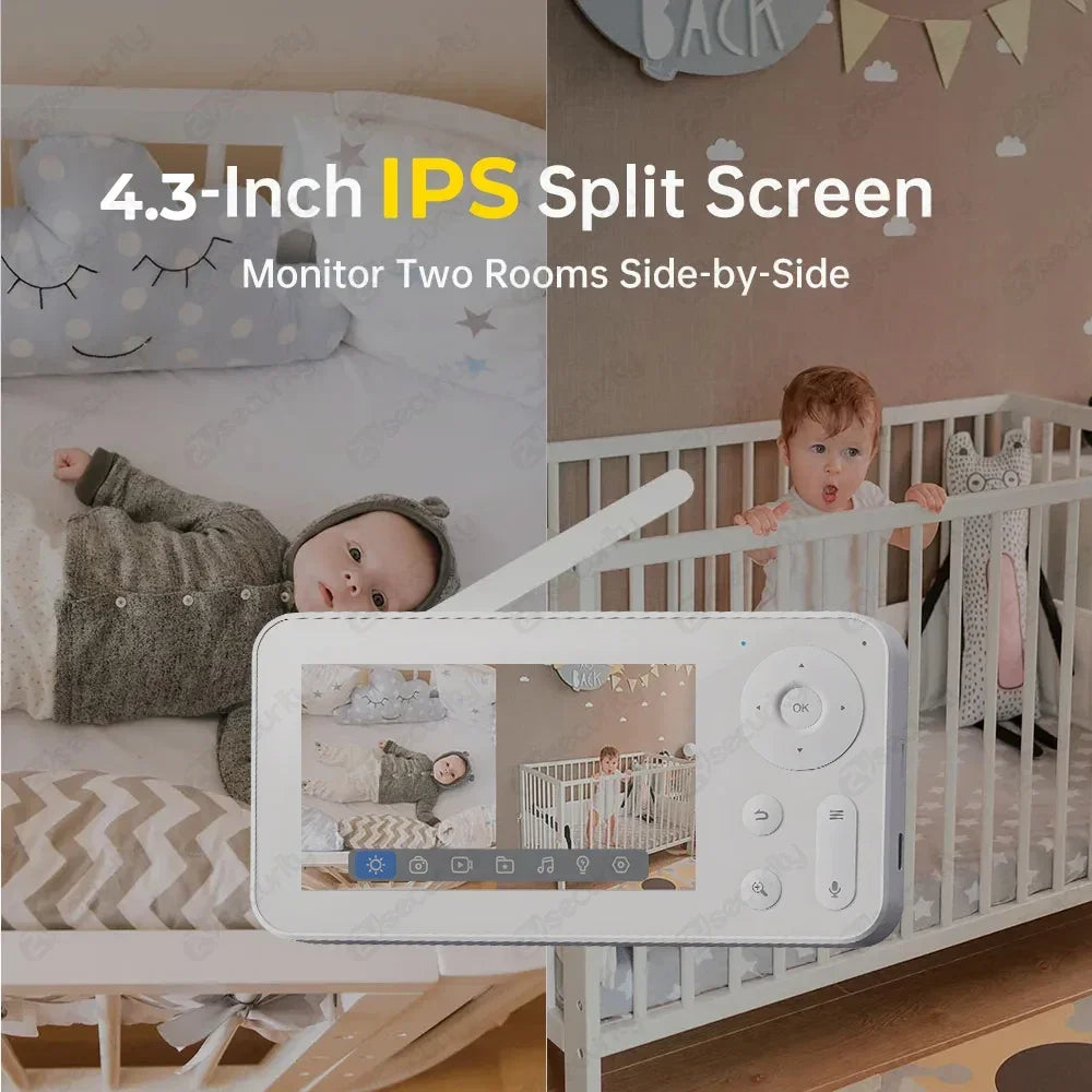 Smart Auto-Track 3MP Baby Monitor (Dual Camera)