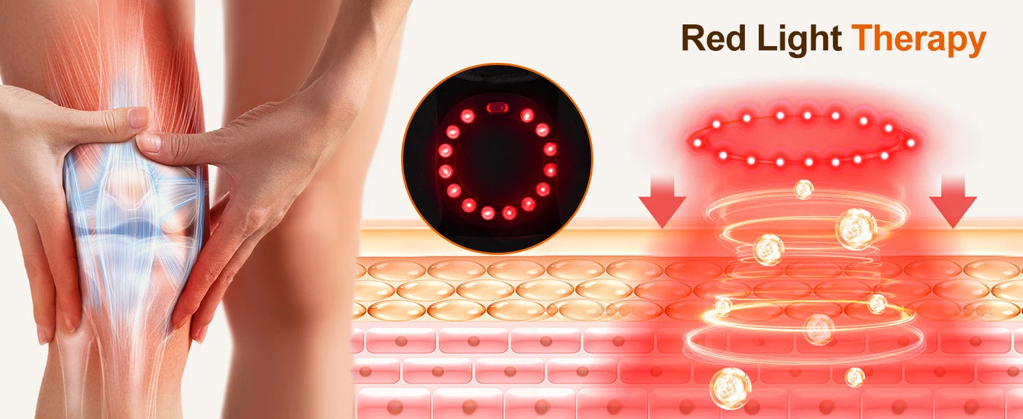 TheraKnee | Smart Knee Massager with Red Light Therapy, Heat & Vibration for Joint Pain Relief