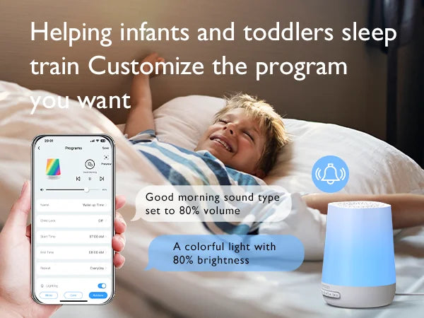 Momcozy Smart Sound Sleep Machine with Night Light