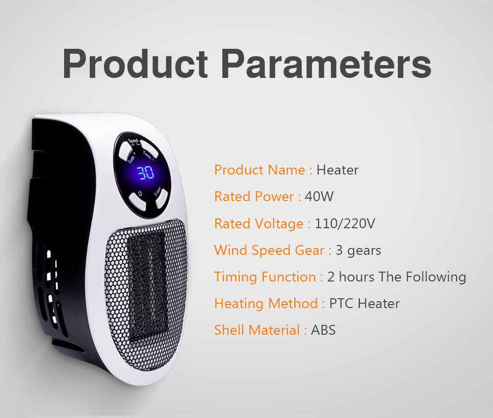 🔥 The Instant Warmth Hero: Personal Plug-in Heater with Remote