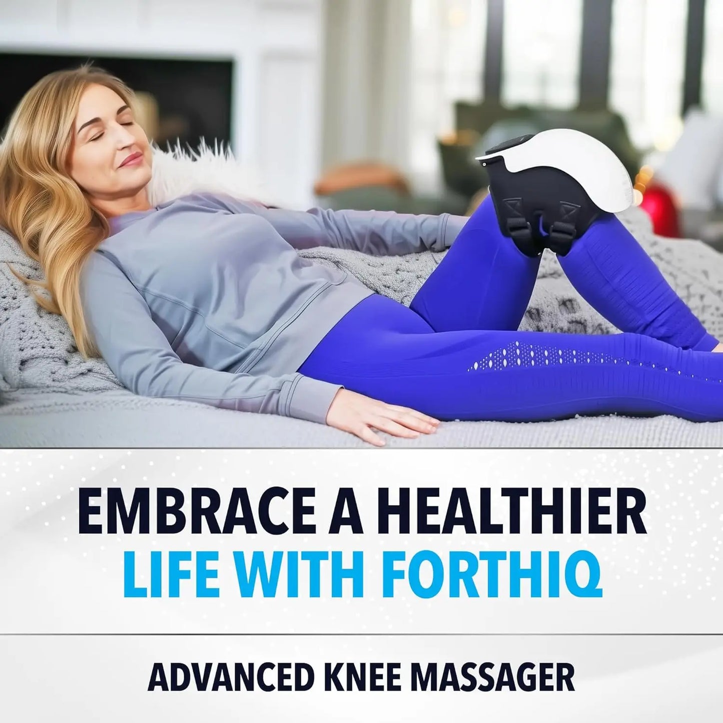 TheraKnee | Smart Knee Massager with Red Light Therapy, Heat & Vibration for Joint Pain Relief
