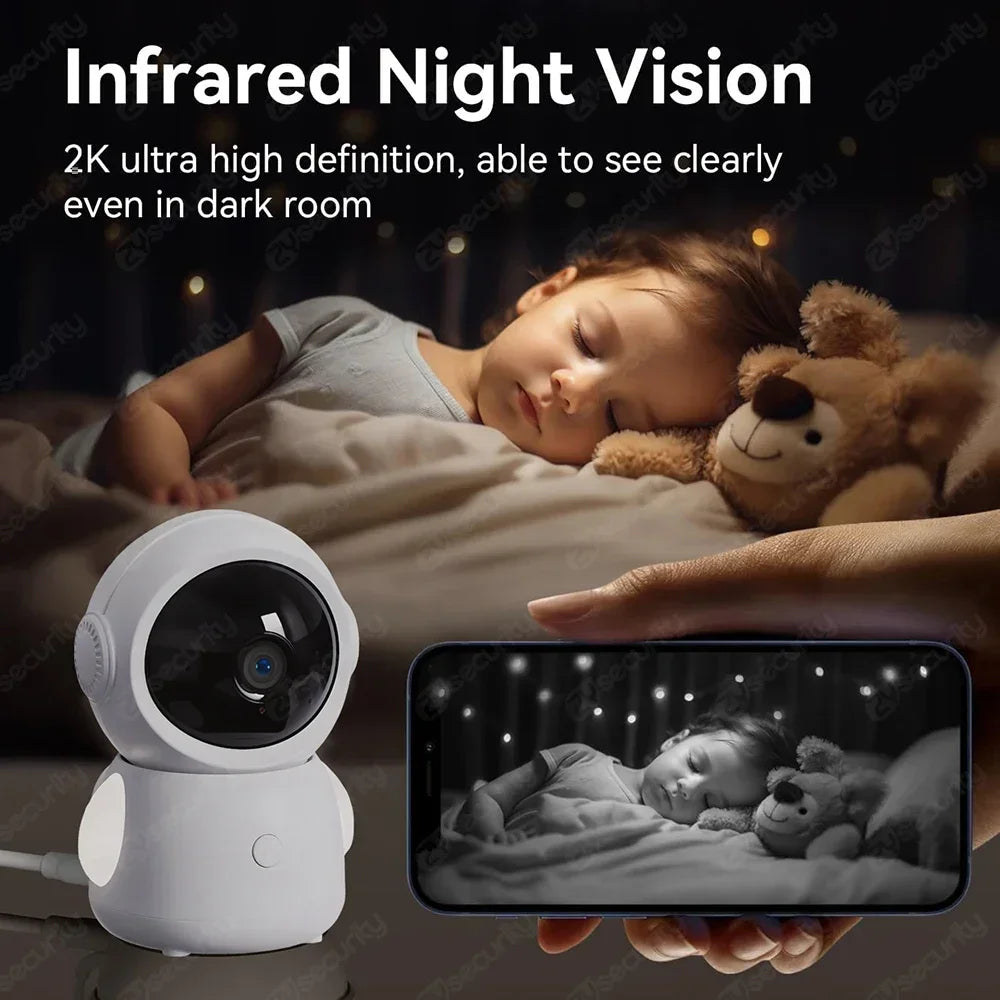 Smart Auto-Track 3MP Baby Monitor (Dual Camera)